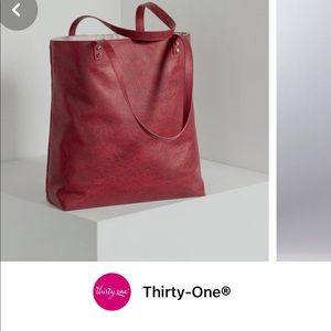 Ruby colored Around Town Tote